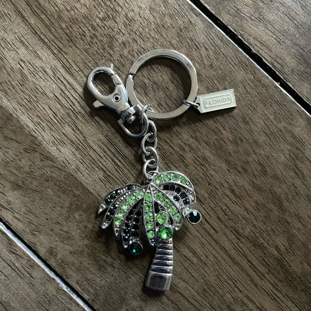 Palm Tree Keychain Florida Bling